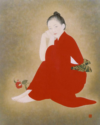 “Wakame — Tsubaki” (2002) by Ikuyo Yasuda. 'The World of Red and White'