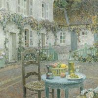 Absentees: Henri Le Sidaner's La Table bleue, Gerberoy (The Blue Table, Gerberoy 1923) Left alone with Henri Le Sidaner