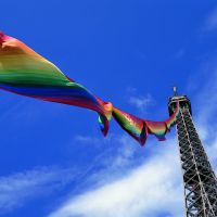 Charmingly bold: Ay-O's 300-meter Rainbow Eiffel Tower Project, Paris (1987) The varied colors of artistic process