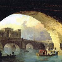 Celebrating the Classical: The Triumphal Bridge (1782-83) by Hubert Robert From the ruins rose greatness