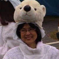 WWF Special Adviser Yurika Ayukawa highlights global warming. Mum fights nuke power