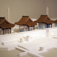Long-term plan: Architect Katsuhiro Miyamoto's novel means of safely mothballing the Fukushima No. 1 nuclear power plant, and the highly radioactive fuel likely to remain there even after the current crisis is resolved, is to turn it into a Shinto shrine — seen here in a model and a computer rendering. Plan to N-shrine reactors for millennia