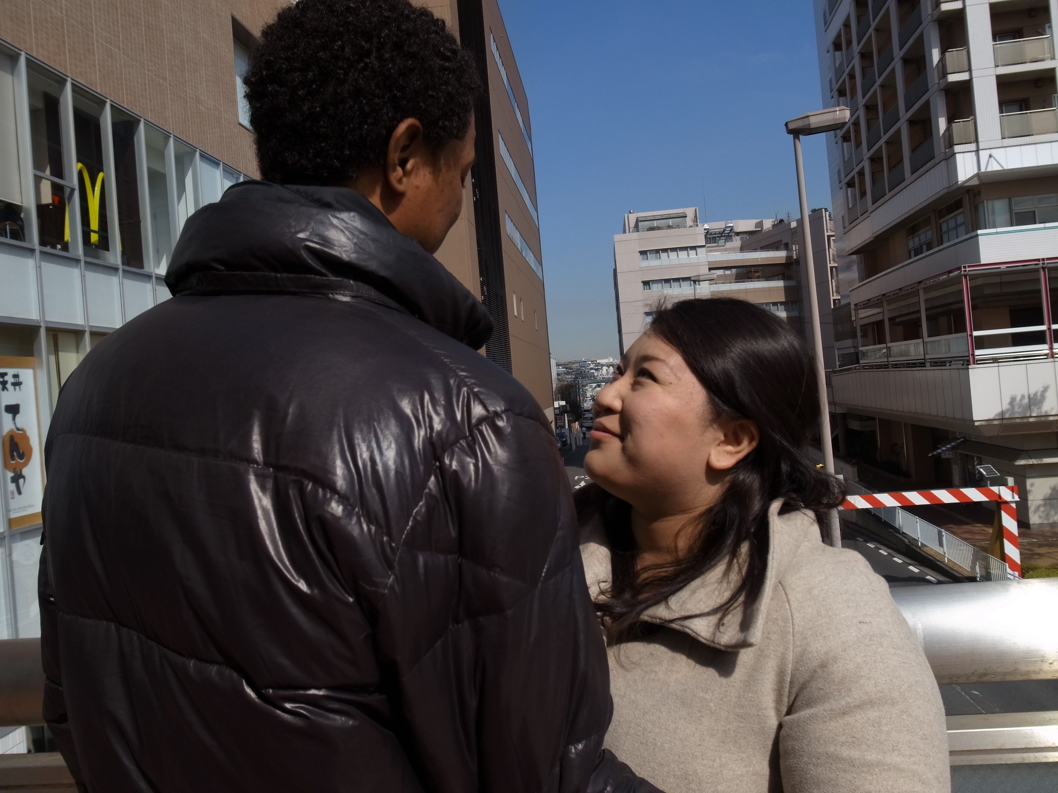 Free hugs: Snow Hanada can hold her Dominican husband now that he is on provisional release from the East Japan Immigration Center in Ushiku, Ibaraki Prefecture, where he was held for seven months after overstaying his visa. Now she wants to help other families going through the same separation ordeal. Detainees' families fighting for dignity — and hugs