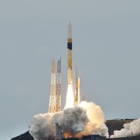 Better coverage: An H-IIA rocket lifts off from Tanegashima Space Center in Kagoshima Prefecture on Sunday. Japan puts pair of new satellites into orbit