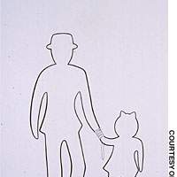 Kumi Machida’s 2004 “Hitori (Alone)” (above) and 2006 “Yubinhaitatsufu (Postman)” Child's play