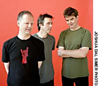 Mission on Burma are Peter Prescott, clint Conley and Roger Miller Catching up with an indie-rock legend