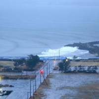 Nonevent: The Iioka, Chiba Prefecture, fishing port is calm at 5:15 p.m. Wednesday after the forecast arrival of tsunami passed. Small tsunami reach Japan from Solomon quake