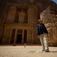 Step back in time: U.S. President Barack Obama tours the ancient city of Petra in Jordan on Saturday. Obama's Middle East trip leaves behind hope, skepticism