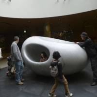 Ready to rock: This stone sculpture is a kid magnet. Give the kids a dose of culture and fun at Tokyo Midtown