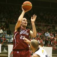 Major contributor: Toshiba Brave Thunders big man Nick Fazekas, a former NBA draft pick, led the JBL in scoring (21.6 points per game) during the regular season. Toshiba faces the Aisin Sea Horses in the best-of-five finals, starting Wednesday. Fazekas, Diouf sparked major turnaround for Brave Thunders