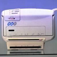 Highest form of flattery: Sharaku (right), a now-defunct hand-held copier from Fuji Xerox derived its name from the 18th century illustrator Tōshūsai Sharaku, known for such works as “The Actor Otani Oniji II as Yakko Edobei” (left). Product names show language creativity at work