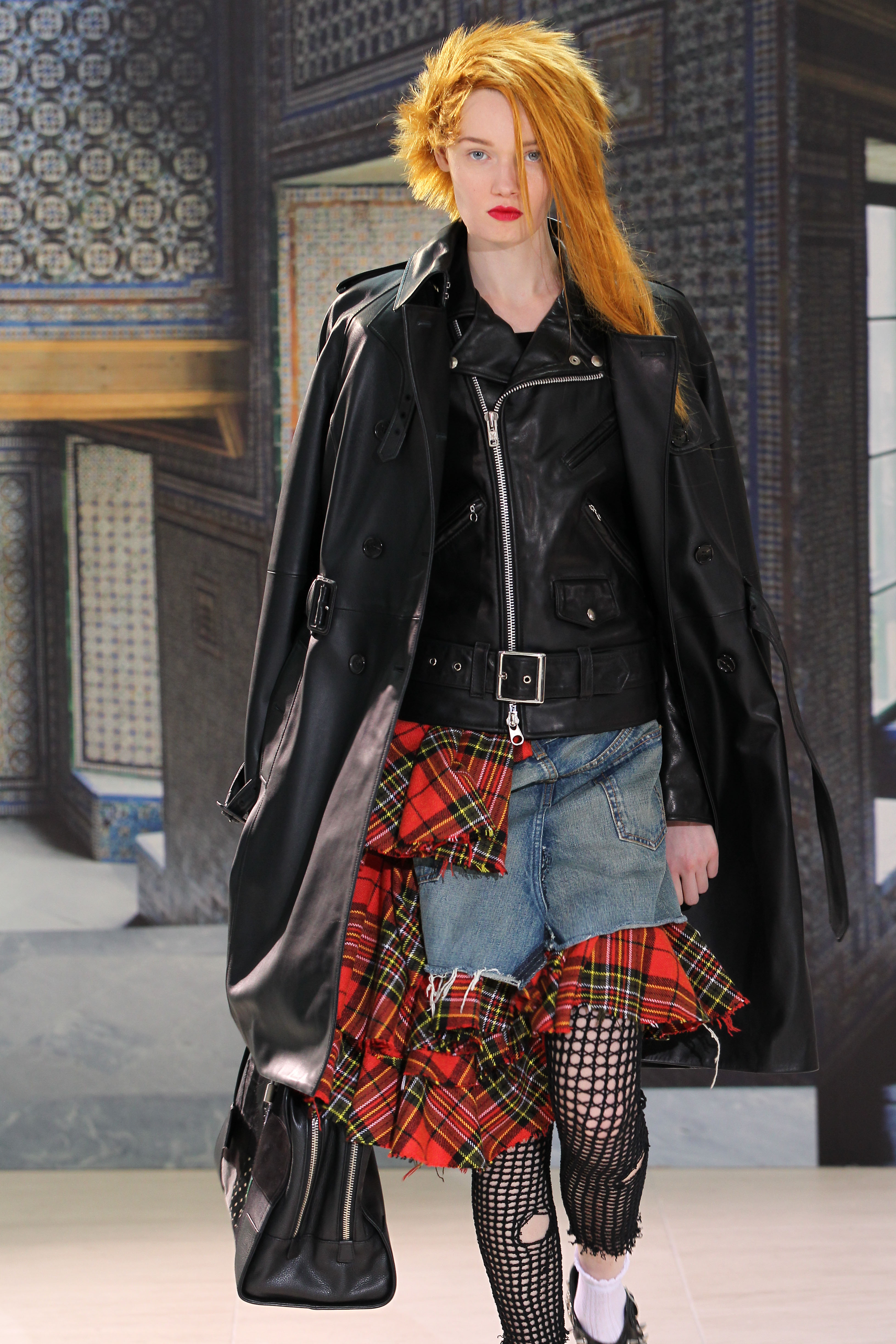 Loewe Goes Punk With Junya Watanabe Collaboration The Japan Times Rag Trade A Model Wearing Pieces From The Junya Watanabe Comme Des Garcons Archive And