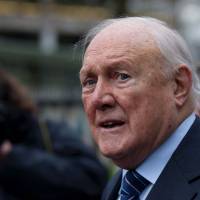 Fall from grace: Former BBC presenter Stuart Hall is seen here in this Feb. 7 photo. Earlier this month, the 83-year-old sports broadcaster pleaded guilty to multiple assaults on young girls as far back as the 1970s. Will the BBC learn anything from the Stuart Hall sex scandal?