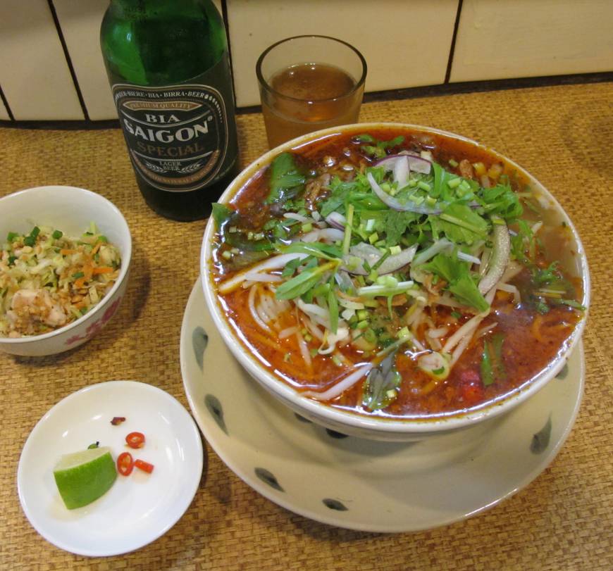 Bistro Authentique Hot stuff: Bistro Authentique has a tiny floor space but a substantial menu, including spicy bun bo hue noodles.