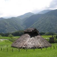 Past glories: A replica Jomon home from 3,000-5,000 years ago at the Idojiri site near Fujimi. Searching for Mount Fuji