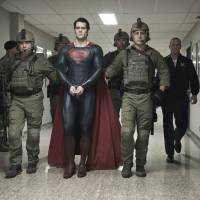 “Truth, Justice, American way”: Superman, played by Henry Cavill, is taken into military custody in “Man of Steel.” The movie is scheduled to fly into Japanese theaters on Aug. 30. Warner Bros. 'Man of Steel' shoulders quest to lift DC into Marvel's league