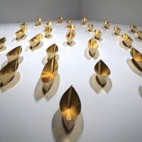 Wolfgang Laib’s “Passageway — Inside, Downside” Big works buoyed by Dojima River's 'Little Water'