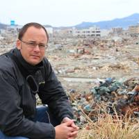 On location: Tokyo-based Australian journalist Mark Willacy, author of “Fukushima” (published 2013 by Macmillan Australia), visits the devastated coastal town of Rikuzentakata, Iwate Prefecture, in March 2011. Incredible stories that should not be forgotten