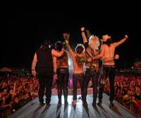 Spinal tapas: The members of Moderatto cannot wait to bring the pleasures of tequila to Japan’s shores. Mexican metal act Moderatto hope to swap tequila for sake
