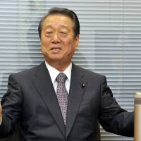 Framing the issues: Ichiro Ozawa, leader of Seikatsu no To (People’s Life Party) is interviewed Wednesday. Whatever LDP stands for, we don't: Ozawa
