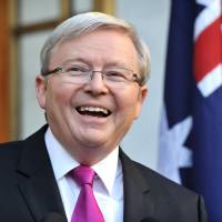 Kevin Rudd Rudd faces battle as campaign starts