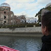 During a 2006 visit to Hiroshima, Silvia looks toward the A-Bomb Dome. Film helps heal A-bombing, and family, wounds
