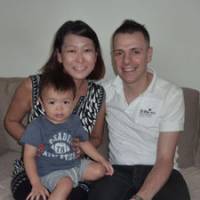 The right ingredients: Cristiano Pozzi and Akiko Kobayashi pose with their 20-month old son, Oscar Aguri, in the living room of their house in Tokyo’s Setagaya Ward. Recipe found for cross-cultural love