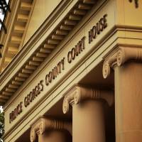 Judgment: The facade of the Prince George's County Courthouse complex, where the mental court is held, is seen on Aug. 16 in Upper Marlboro, Maryland. Mental health courts seek to treat, rather than jail