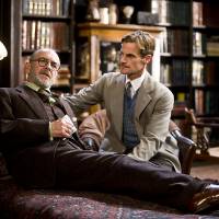 Thinking: Martin Rayner (left) plays Sigmund Freud, the father of psychoanalysis and one of the six thinkers in a new series on learning life lessons from these men, in the play ” Freud’s Last Session” in Pittsfield, Massachusetts, in June 2009. Six great thinkers' 'lessons'