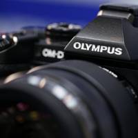 Flagship model: Olympus Corp.’s new high-end mirrorless camera, the OM-D E-M1, is unveiled on Tuesday. Mirrorless the new focus at Olympus