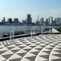 A world away: Central Tokyo is seen from Harumi Pier in Chuo Ward on Sept. 12. Harumi urged not to sit back and squander Olympic windfall