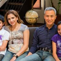 Mixed blessing: The Oi family in Nagoya share Japanese and Mexican cultures, resulting in problems fitting in at school for Alex (far left). Double the trouble, twice the joy for Japan's <em>hafu</em>