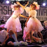 Musical break: Band Jyanaimon perform at a previous Shibuya Fashion Festival. The idol act is set to perform again for the festival’s October edition. Fashion Week's side shows give the public a rare seat next to their runways