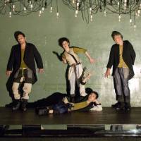 Fragments: The cast in the Chiten company's production of Fatzer at its subterranean Underthrow venue in Kyoto distance themselves from one and all. Brecht's 'Fatzer' underground in Kyoto
