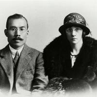Grand spirits: An undated portrait shows Nikka Whisky founder Masataka Taketsuru and his wife, Rita, whose lives will be the basis for an NHK morning drama For first time, NHK seeks Caucasian actress to star in morning drama