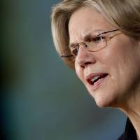 Waging Warren: Elizabeth Warren, then-special adviser to the Secretary of the Treasury on the U.S. Consumer Financial Protection Bureau, speaks at a March 2011 conference on global capital markets’ competitiveness in Washington U.S. left gravitates toward 'scourge of Wall Street'