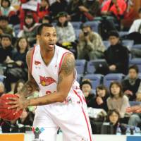 Veteran poise: Former Hamamatsu star Jeff Parmer, the 2010-11 regular-season MVP, has helped transform Shinshu into a strong playoff contender this season. Parmer helping Shinshu emerge as force in third season