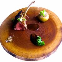 A board of assorted delights, including a lamb chop, at Hommage in Asakusa Favorite finds from 2013's Food File