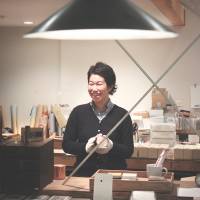 Smooth work: Masuko Unayama talks about her key-tray design, which was manufactured into a product for Crafted For Lexus by metalware craftspeople using traditional techniques. Can big names help the plight of small factories?