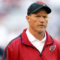 Second chance: Ken Whisenhunt, seen here while coaching the Arizona Cardinals, has been named the head coach of the Tennessee Titans. Whisenhunt returning to Nashville as new coach of Titans