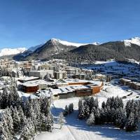 The congress center in Davos, Switzerland, where the Annual Meeting 2014 of the World Economic Forum is taking place. Japan's economy strong enough to weather tax hike storm