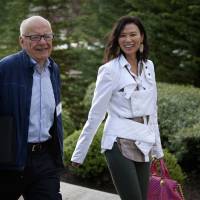 Power player?: News Corp. boss Rupert Murdoch and his wife at the time, Wendi Deng, arrive for a meeting of media moguls in Sun Valley, Idaho, in July 2012. Sex and single-mindedness: The Wendy Deng story