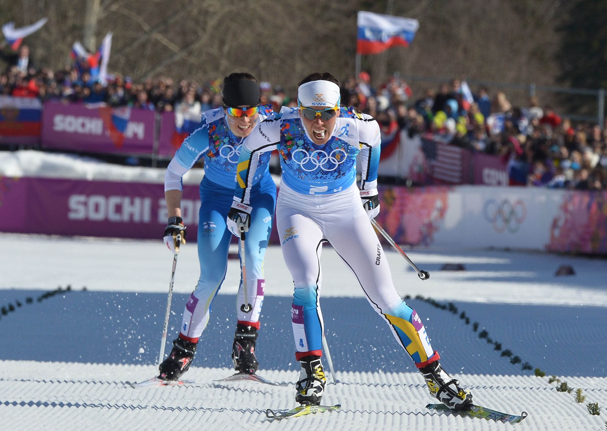 Astonishing finish lifts Sweden to women's crosscountry relay title