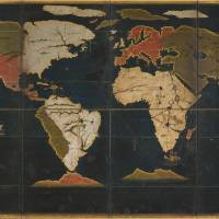 Map of the world, an Important Cultural Property (Azuchi-Momoyama Period 16th century) Hasekura Tsunenaga's portrait has a tale to tell