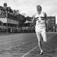 One for the ages: Roger Bannister breaks the tape in 3 minutes, 59.4 seconds on May 6, 1954, in Oxford, England, to become the first man to run the mile in under 4 minutes. Magic of Bannister's achievement endures