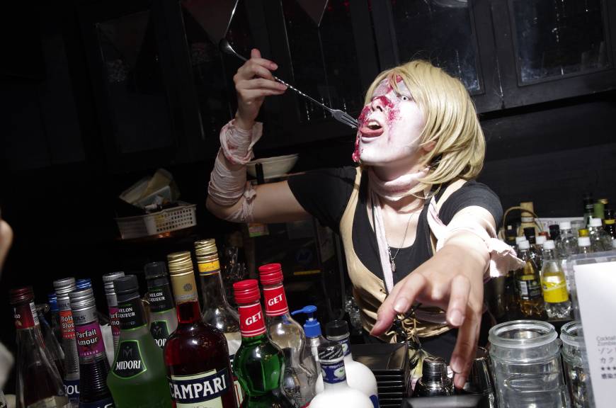Zombie Drinking Alcohol Zombie Drinking Alcohol