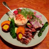 Dig in: The aioli plate at Ata, which is Swedish for “eat.” Ata: A Tokyo seafood bistro that does so much more than seafood