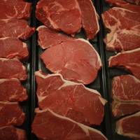 Beef sirloin steaks tempt shoppers at the meat counter at a Publix Super Markets Inc. grocery store in Knoxville, Tennessee, on Wednesday. U.S. meat lobby urges Japan to open markets as TPP negotiators resume talks
