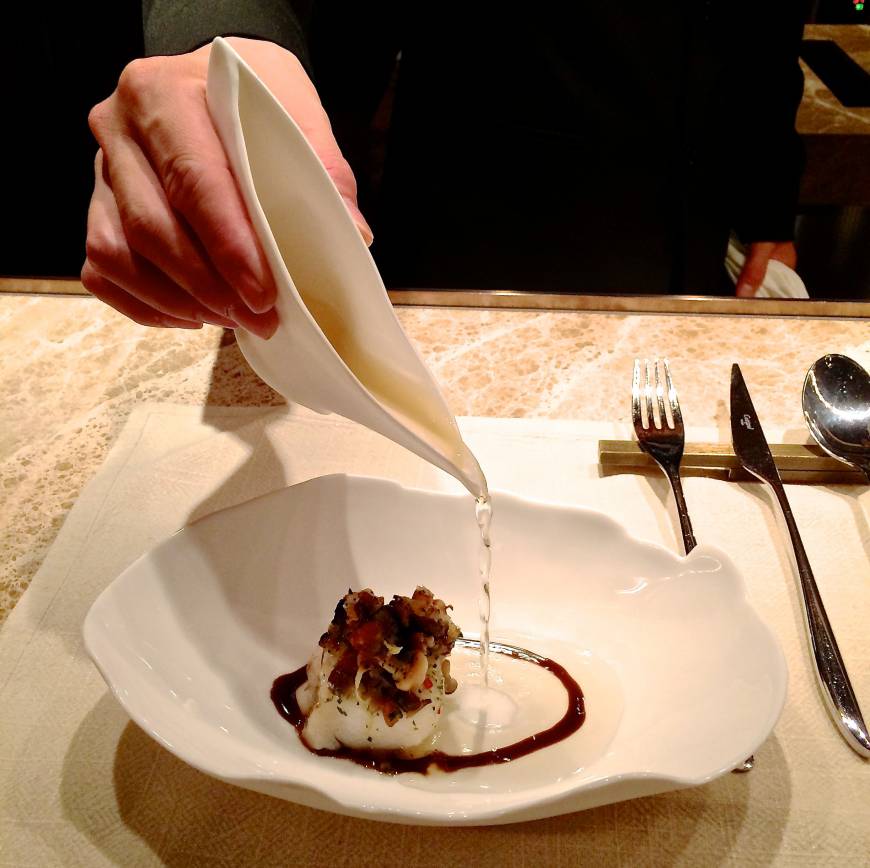 Jean-Georges Tokyo Asian accent: A refined cod dish at Jean-Georges Tokyo. | ROBBIE SWINNERTON