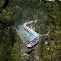 Wild ride: The Grand Canyon Railway runs daily between Williams, Arizona, and
the Grand Canyon’s South Rim. Grand Canyon train is a trip through history